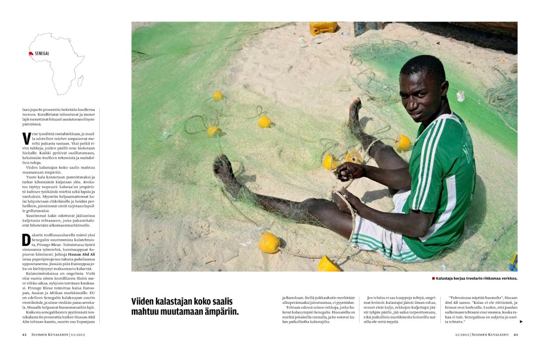 Suomen Kuvalehti 12/2012 Kalatkin merestä